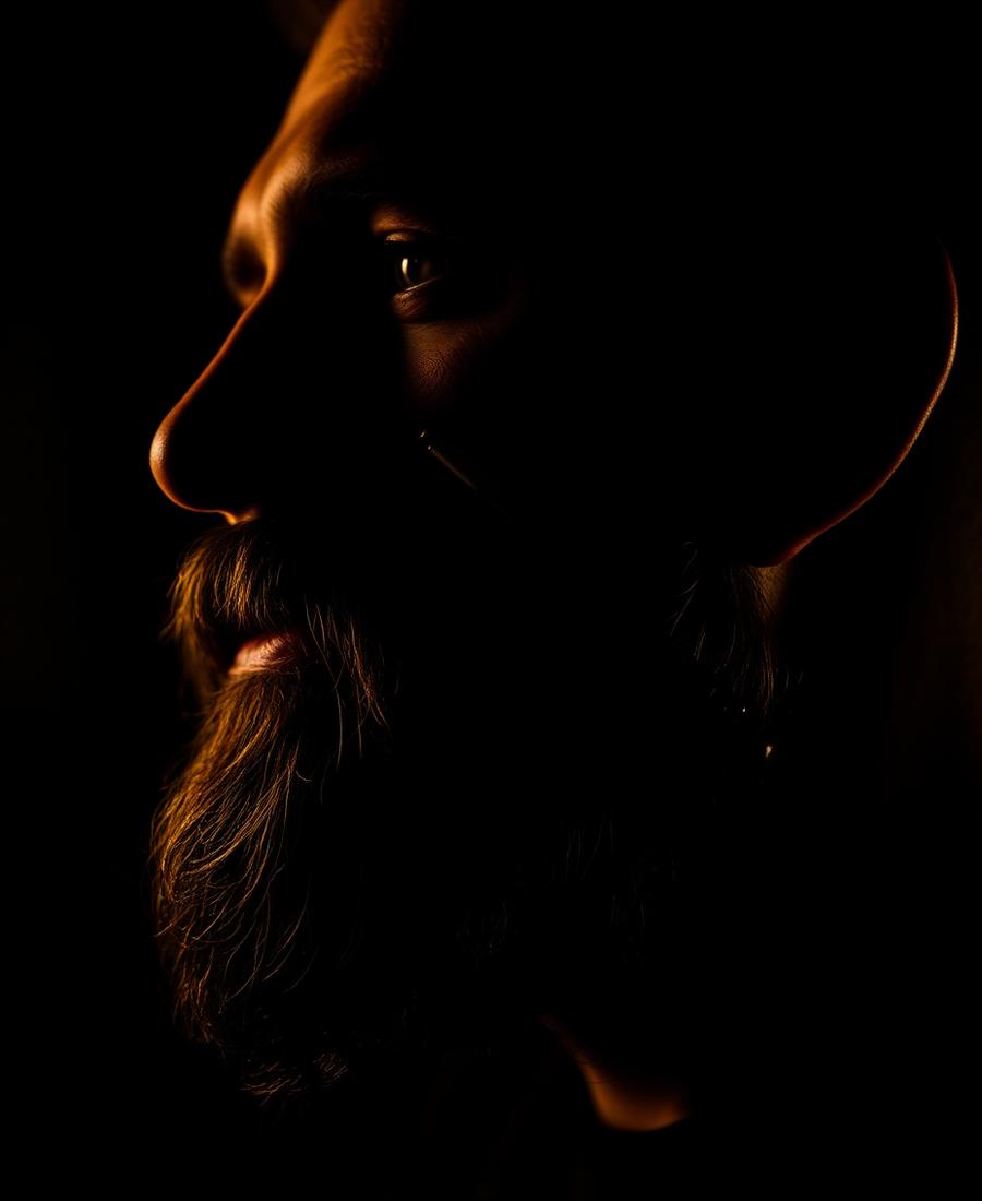 Beard sculpt and straight razor line-up